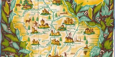 Карта Люксембургу пам'ятки