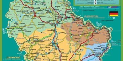 Місто Люксембург туристичну карту