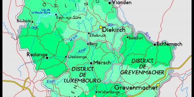 Люксембург розташування карті 