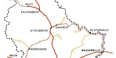 Люксембург залізничних карті